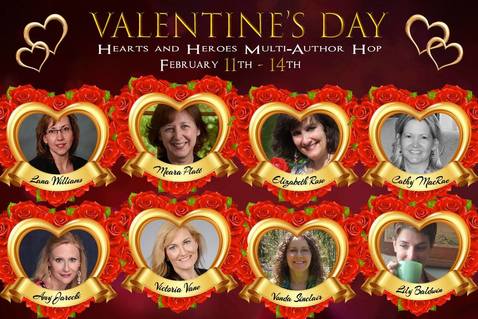 Valentines Day blog hop authors Picture